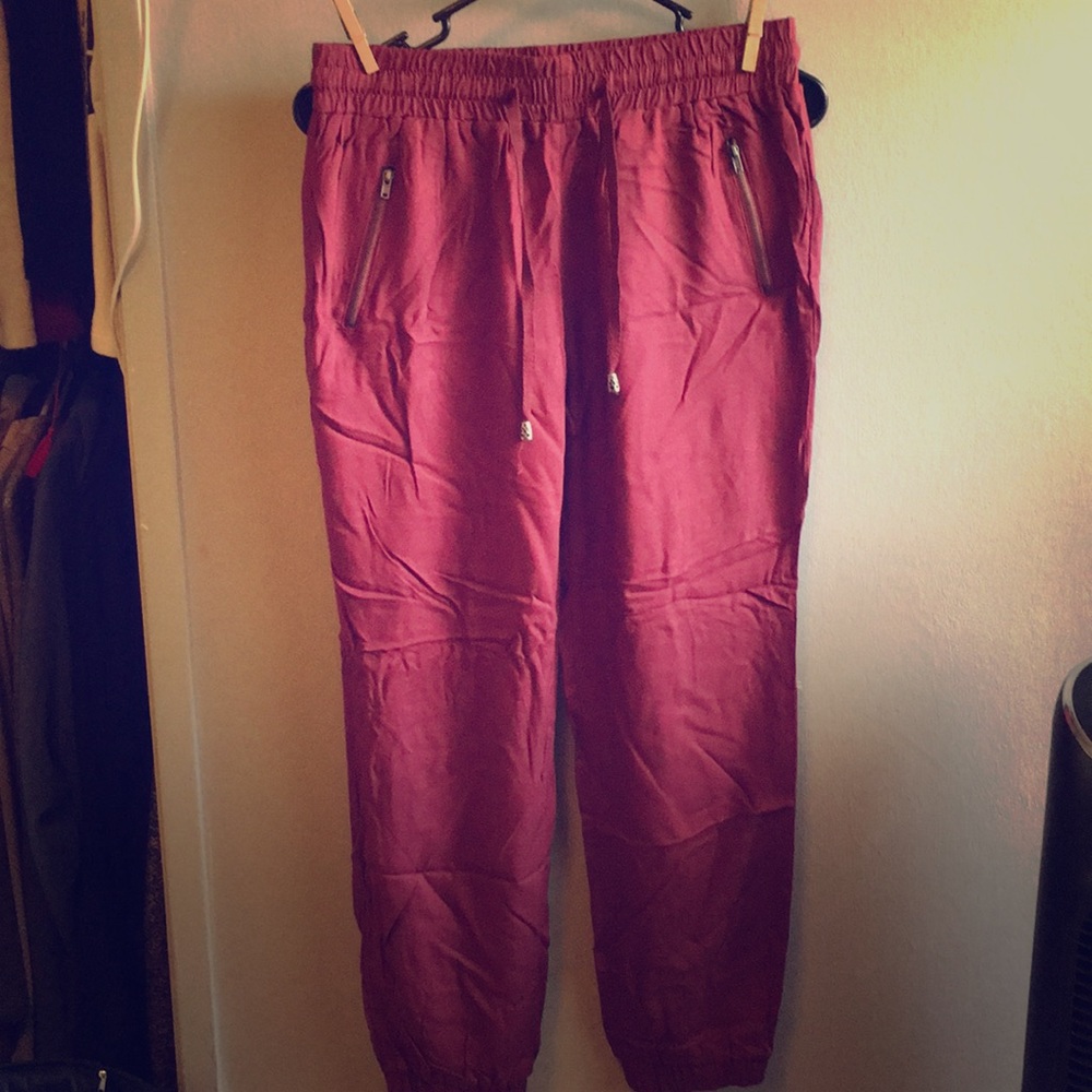 Maroon joggers